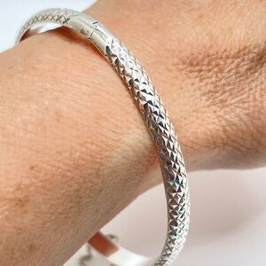 925 Patterned Hinge Bracelet